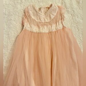 Vintage Charming Blush Kids Formal Dress